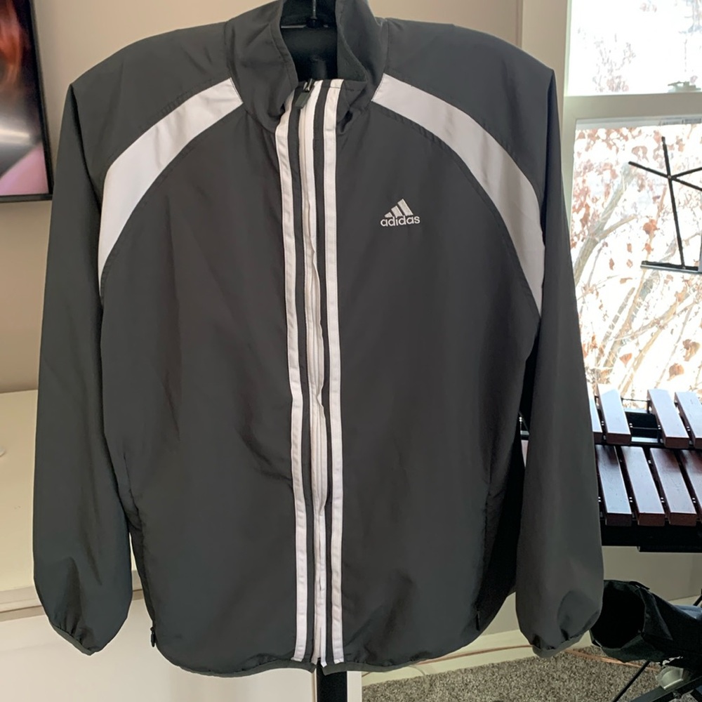 Boys M Adidas zip front jacket